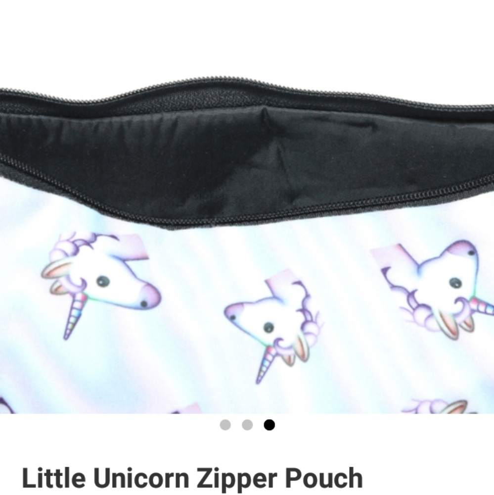 🆕️LAST 1🦄UNICORN AND RAINBOWS ZIP POUCH🦄 - Picture 6 of 8